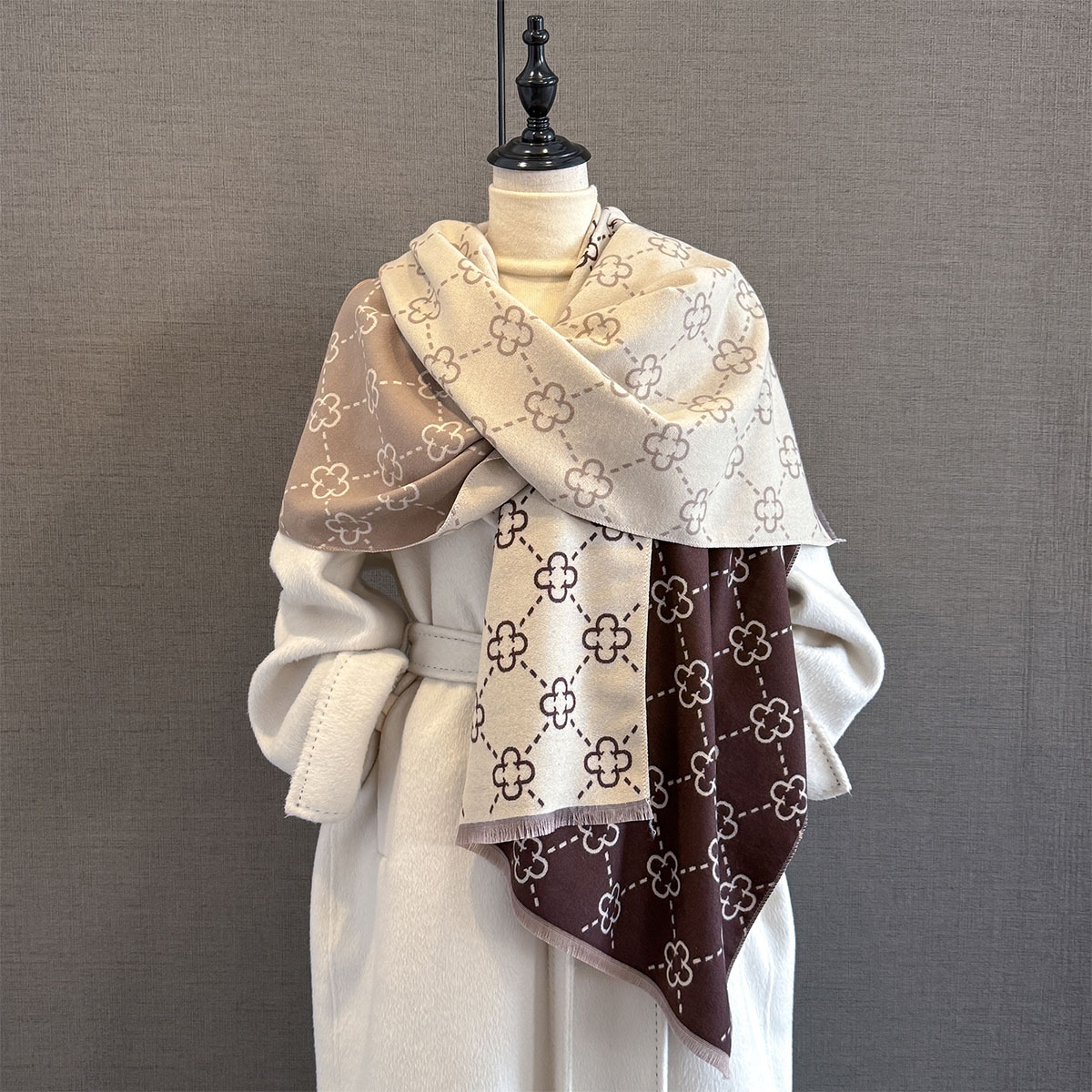 Cashmere Pashmina Wrap - Autumn Winter Warm Cashmere Scarf Fashion