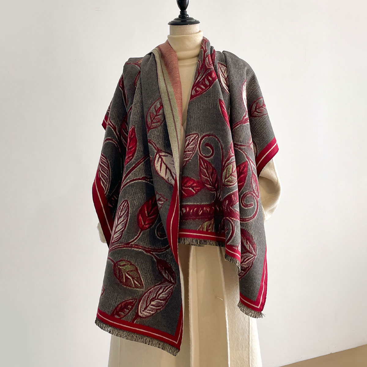 Luxury Winter Scarf Women Soft - Cashmere Pashmina Wrap incelemesi ve fiyatı