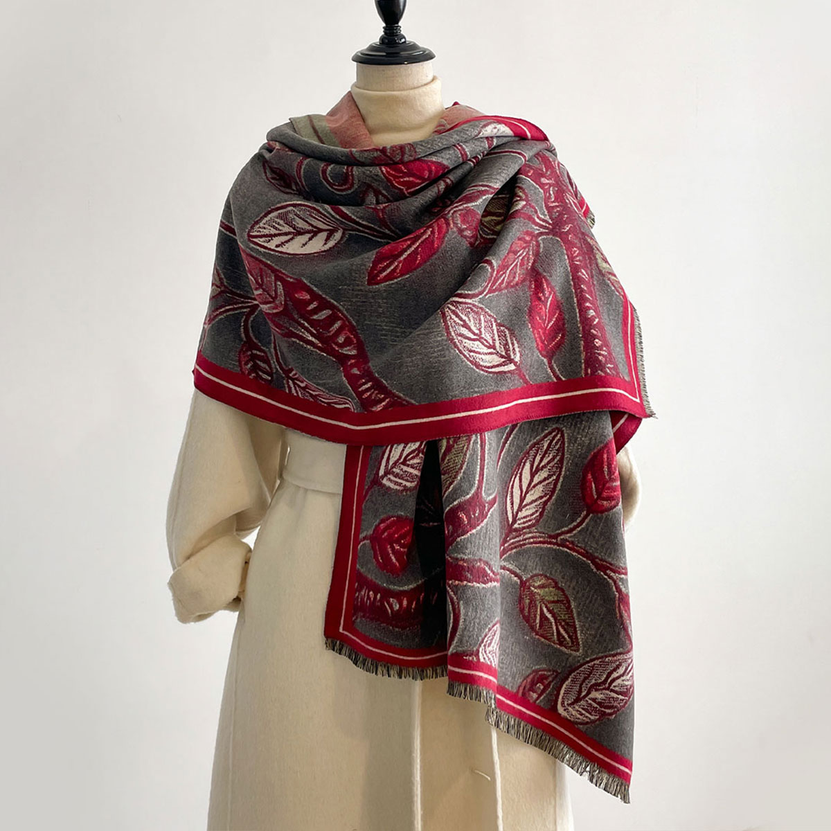 Luxury Winter Scarf Women Soft - Cashmere Pashmina Wrap incelemesi ve fiyatı