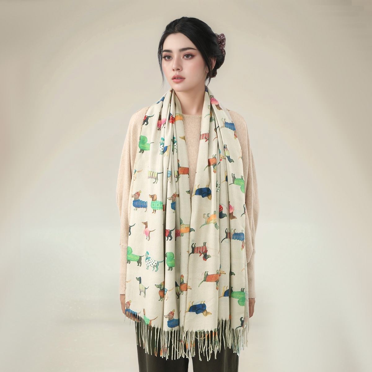 New Cashmere Scarf Shawl Dachs - Cashmere Pashmina Wrap incelemesi ve fiyatı