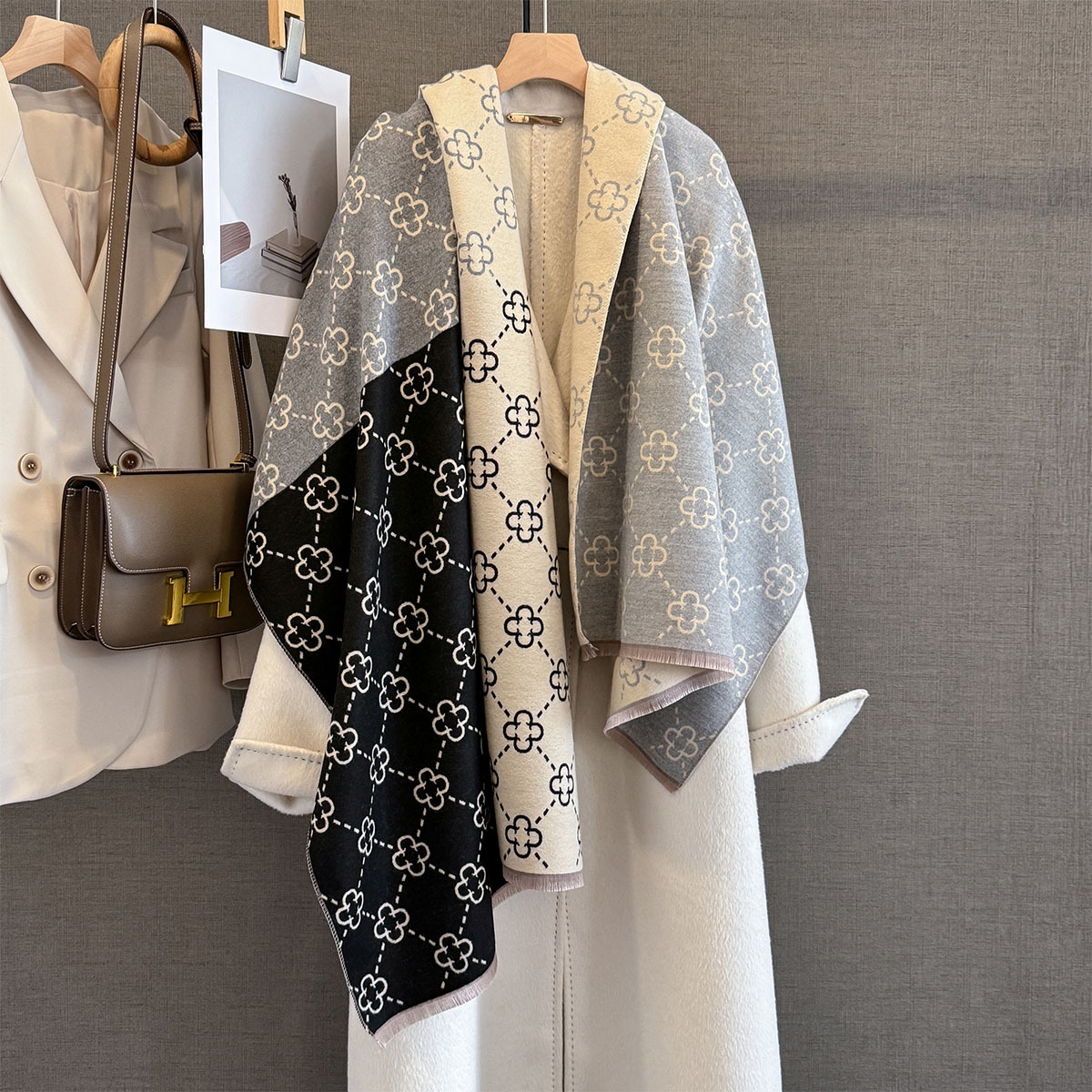 Autumn Winter Warm Cashmere Sc - Cashmere Pashmina Wrap incelemesi ve fiyatı
