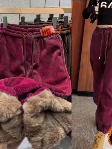 Winter New plus Size Corduroy  - Corduroy Pant Warm incelemesi ve fiyatı
