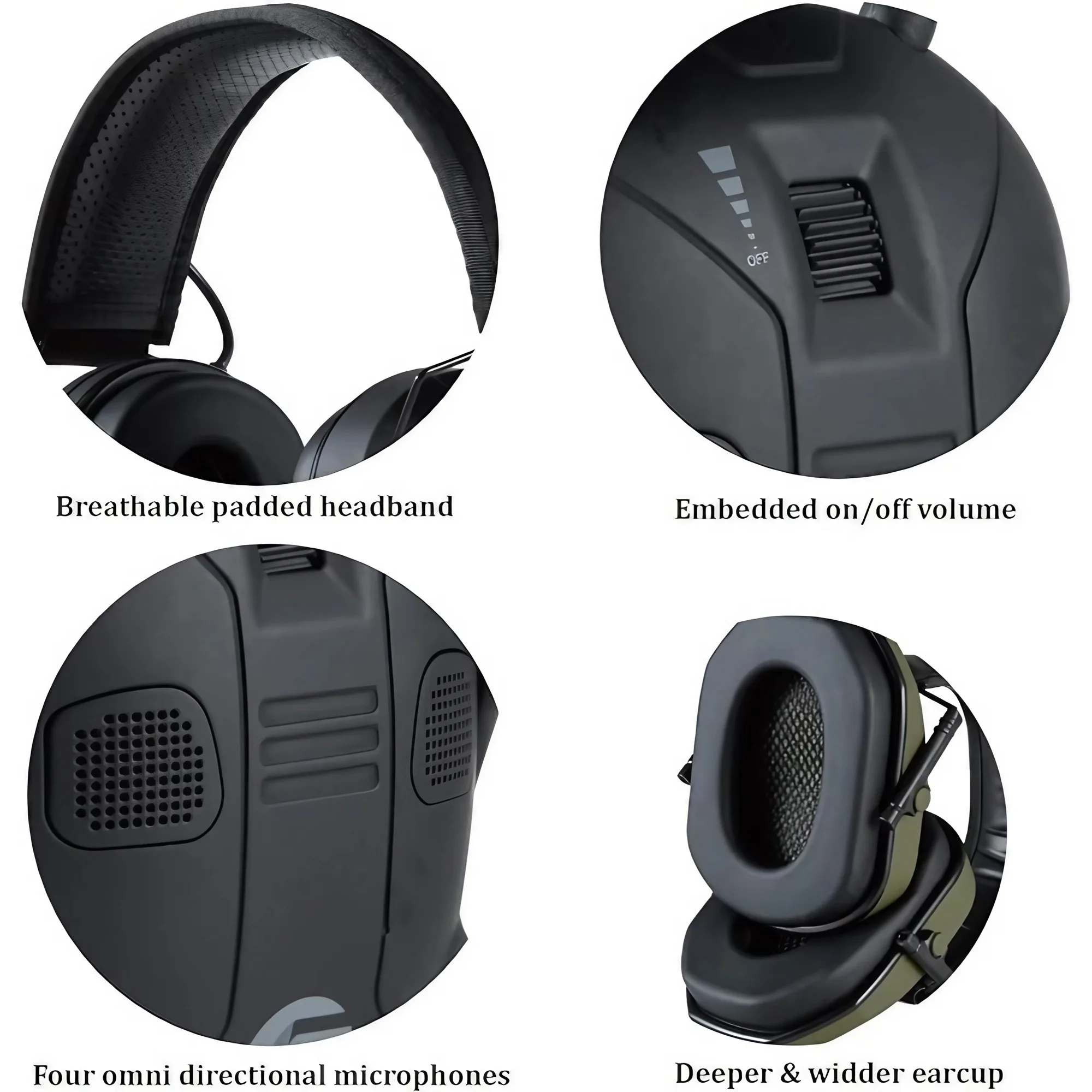Foldable Tactical Hearing Prot - Earmuffs Foldable incelemesi ve fiyatı