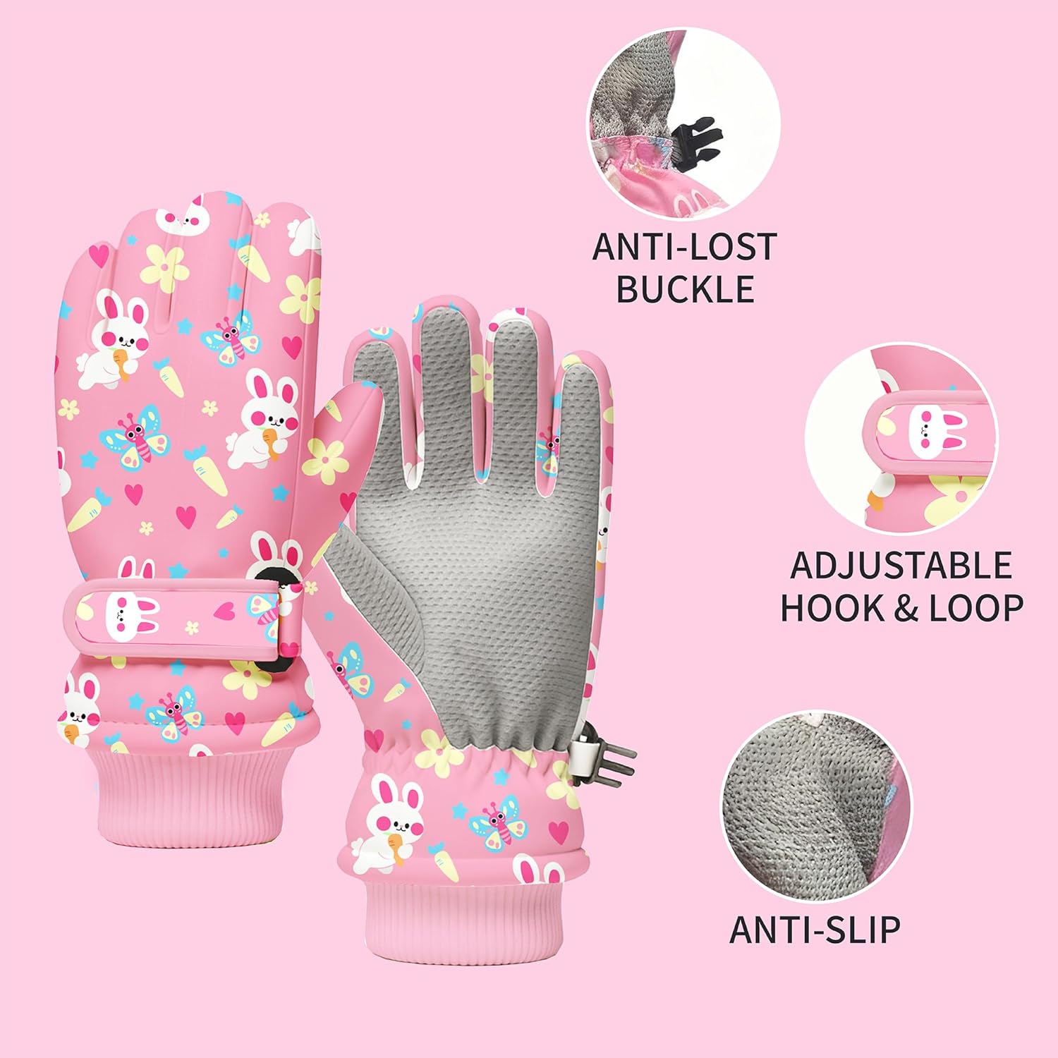 Kids Winter Snow Gloves, Water - Snow Glove Insulated incelemesi ve fiyatı