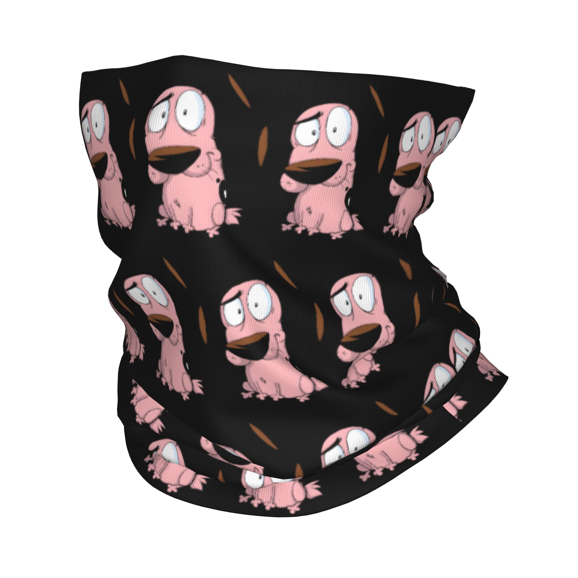 Custom Cartoon Courage Dog Win - Neck Gaiter Fleece incelemesi ve fiyatı