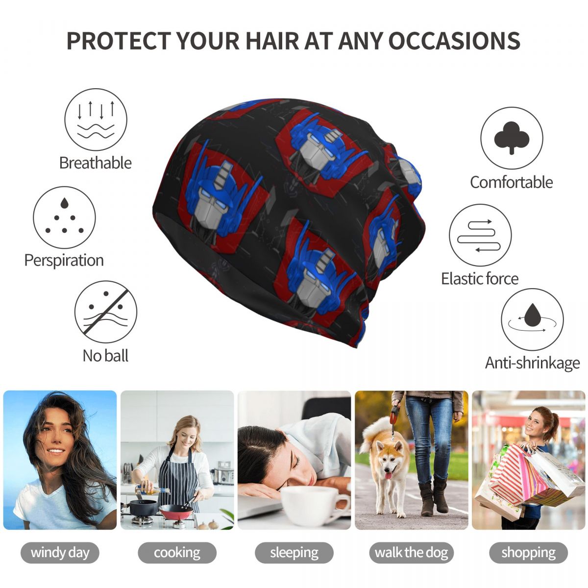Optimus Prime Bust Bandana Nec - Knit Beanie Hat Warm incelemesi ve fiyatı