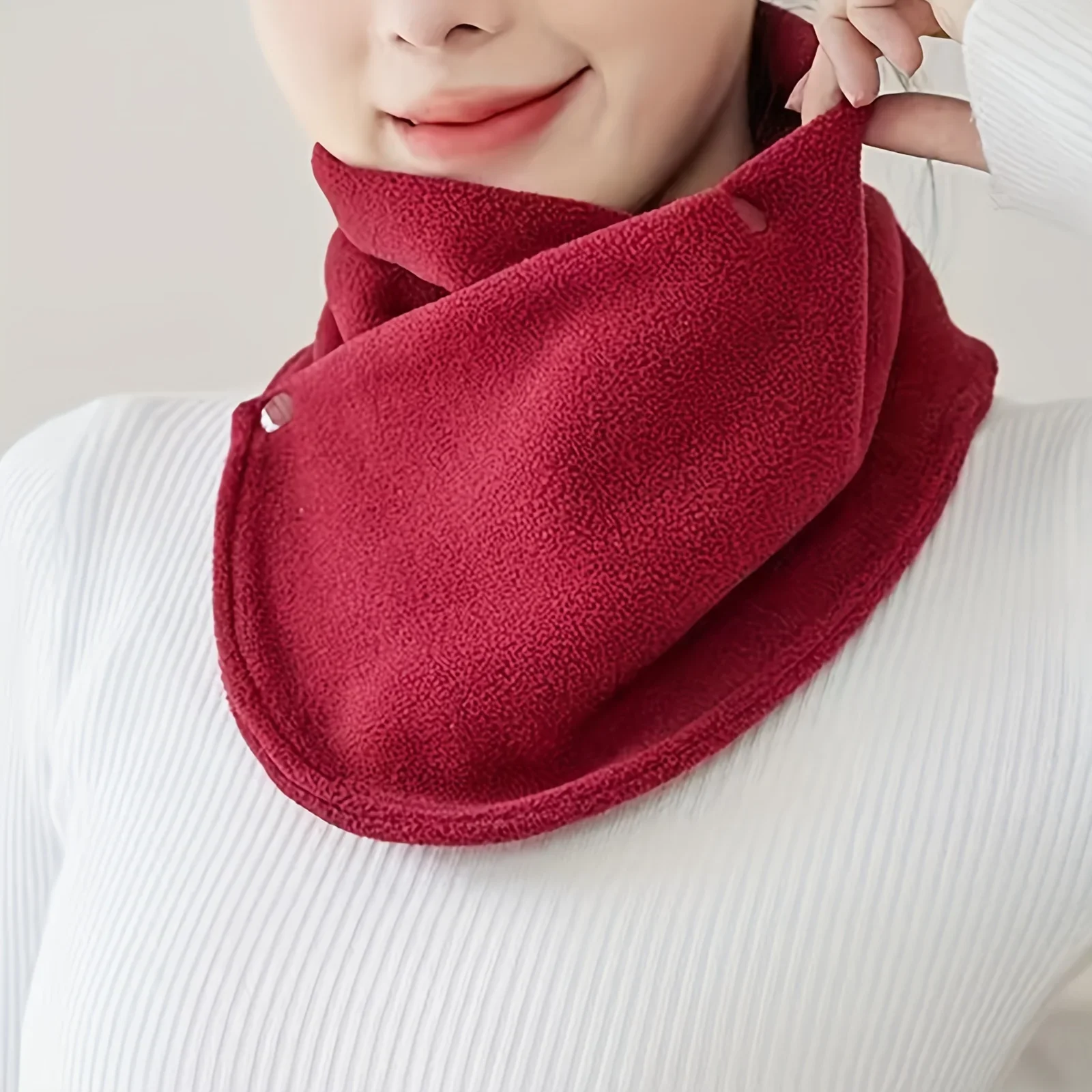 Classic Solid Color Snap Neck  - Neck Gaiter Fleece incelemesi ve fiyatı