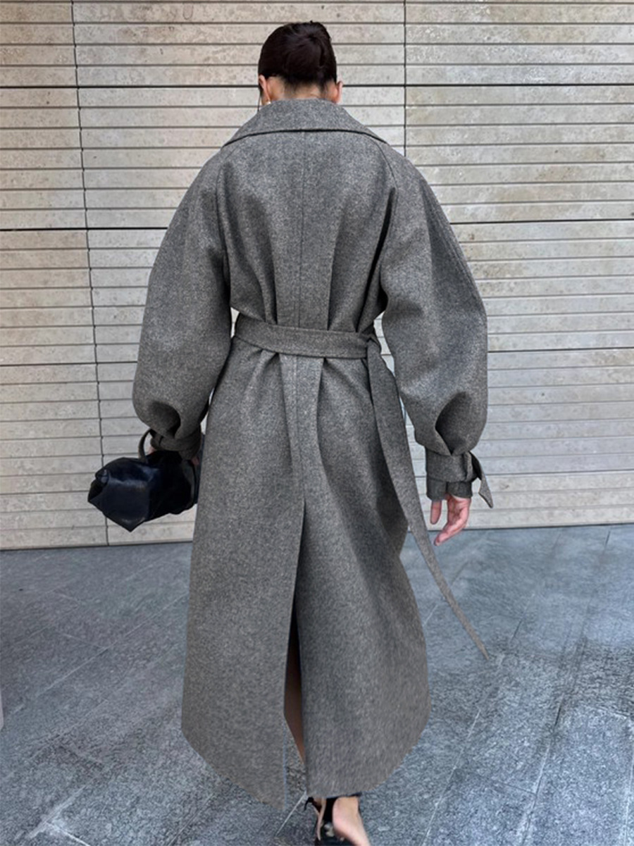 LUCYSHIHATTU Long Imitation wo - Wool Coat Peacoat incelemesi ve fiyatı