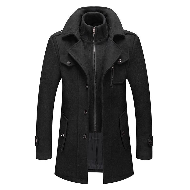 Winter Men's Wool Coat Oversiz - Wool Coat Peacoat incelemesi ve fiyatı