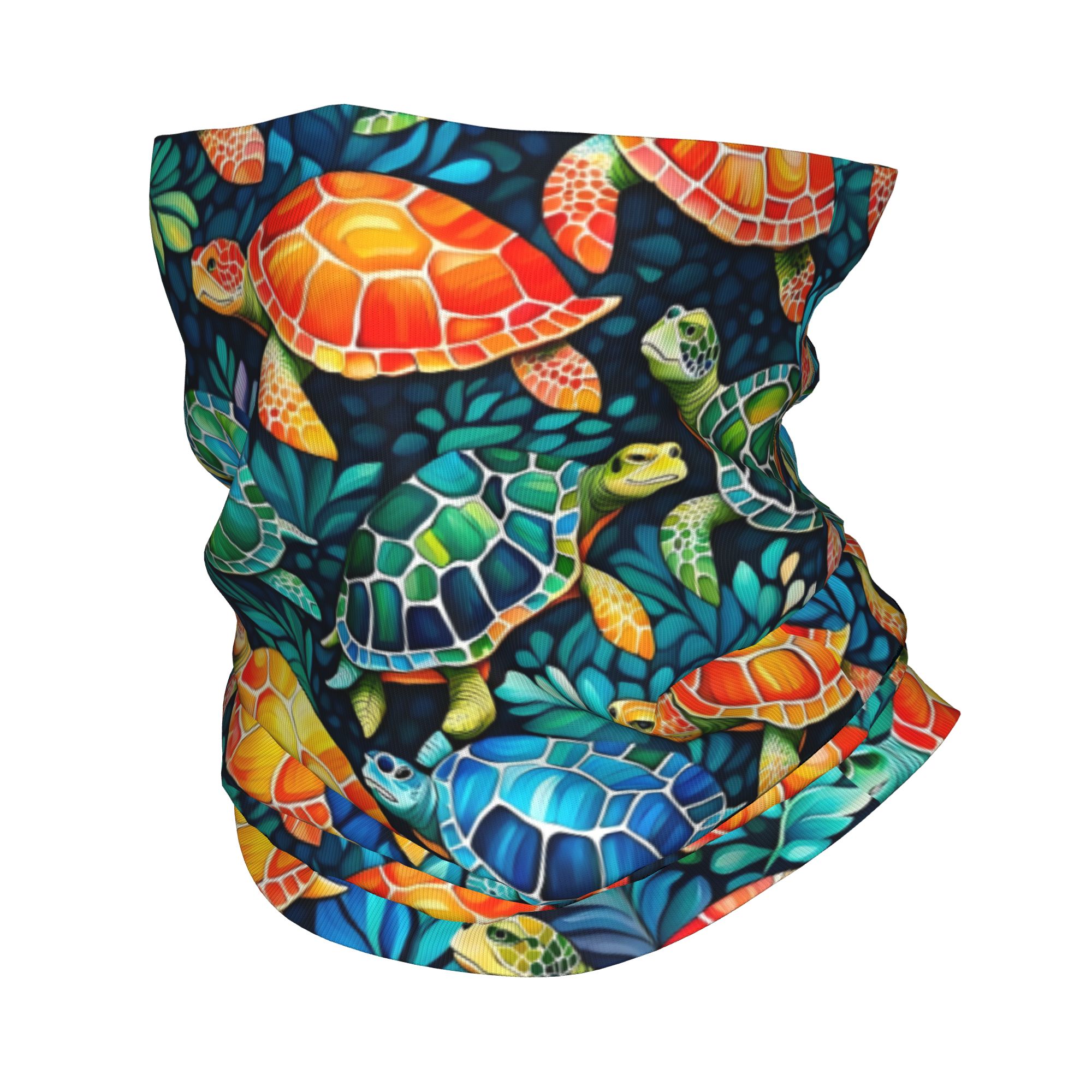 Custom Funny Colorful Sea Turt - Neck Gaiter Fleece incelemesi ve fiyatı