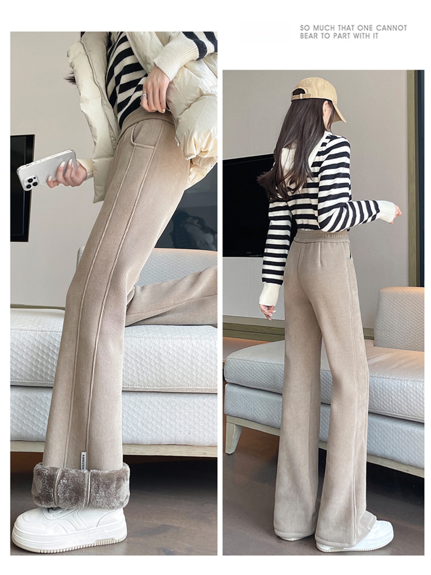 Lamb Velvet Thickened Women's  - Corduroy Pant Warm incelemesi ve fiyatı