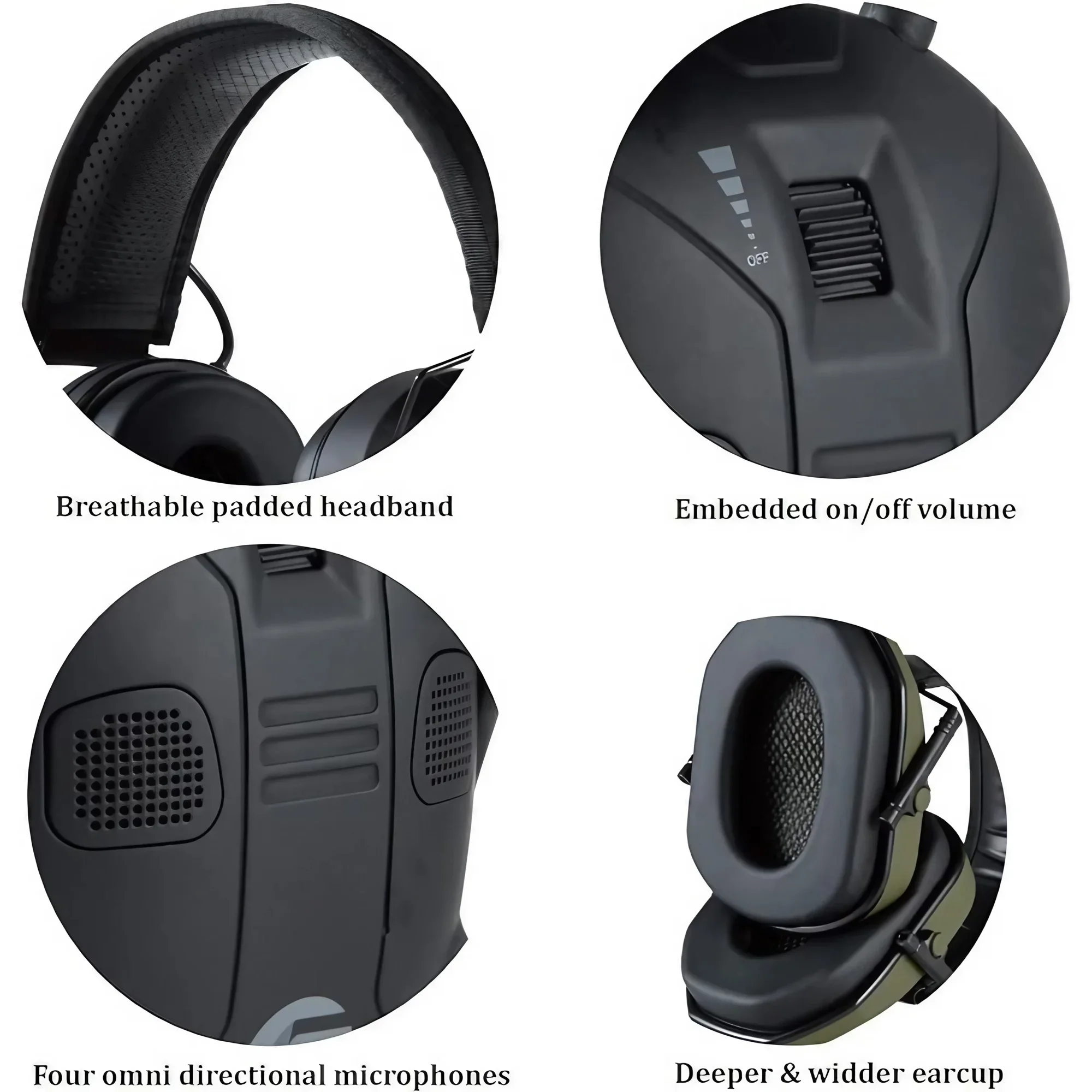 Foldable Tactical Earmuffs 360 - Earmuffs Foldable incelemesi ve fiyatı