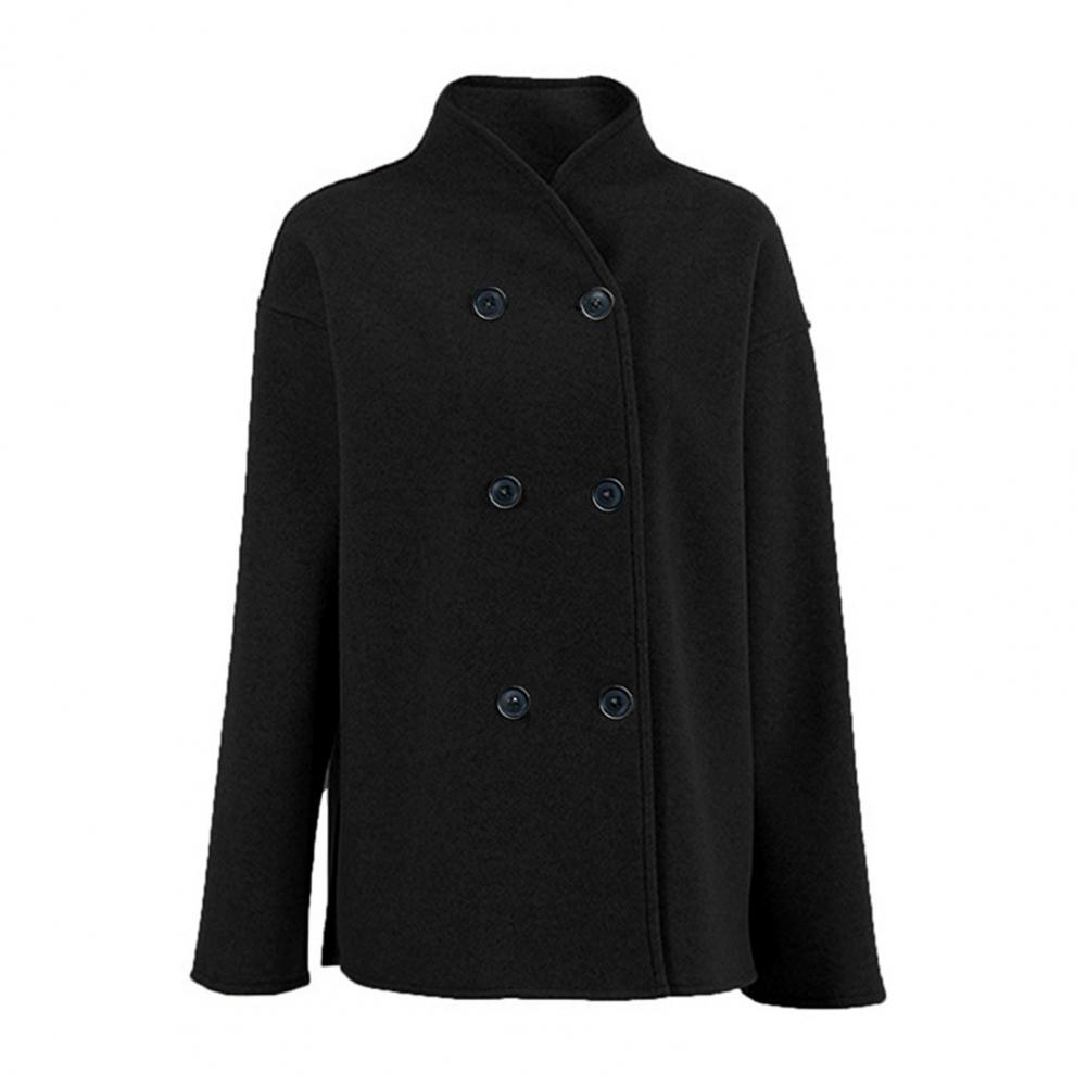 Women's Winter Cropped Wool Co - Wool Coat Peacoat incelemesi ve fiyatı