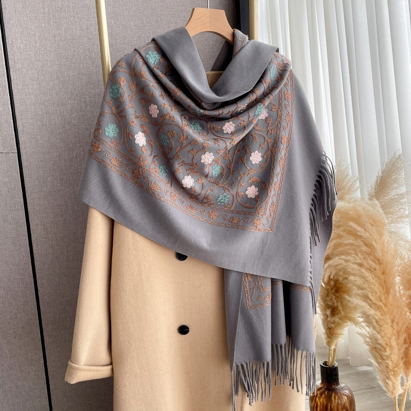 2025 New Embroidery Cashmere S - Cashmere Pashmina Wrap incelemesi ve fiyatı