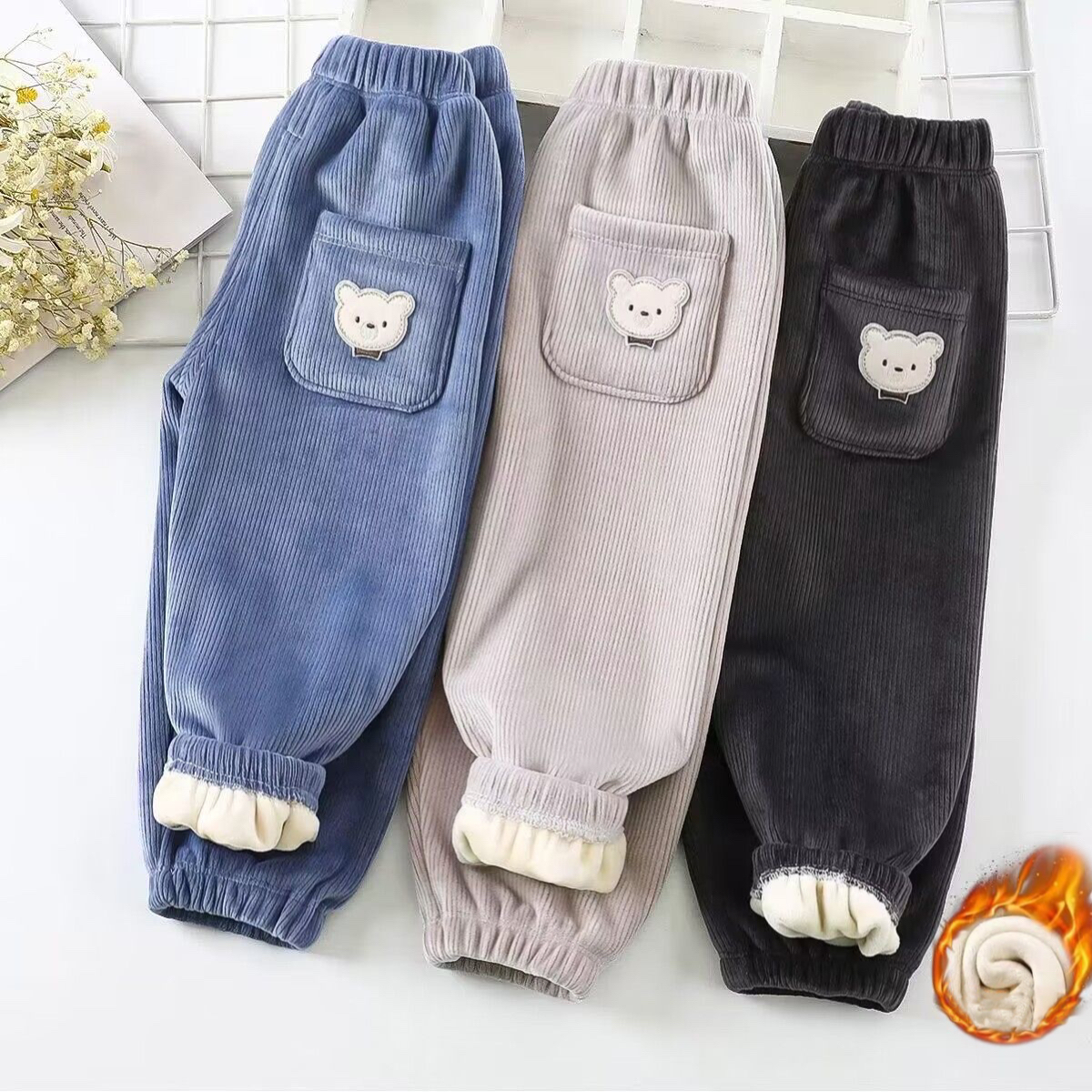 1pcs Boy Girl Winter Velvet Co - Corduroy Pant Warm incelemesi ve fiyatı