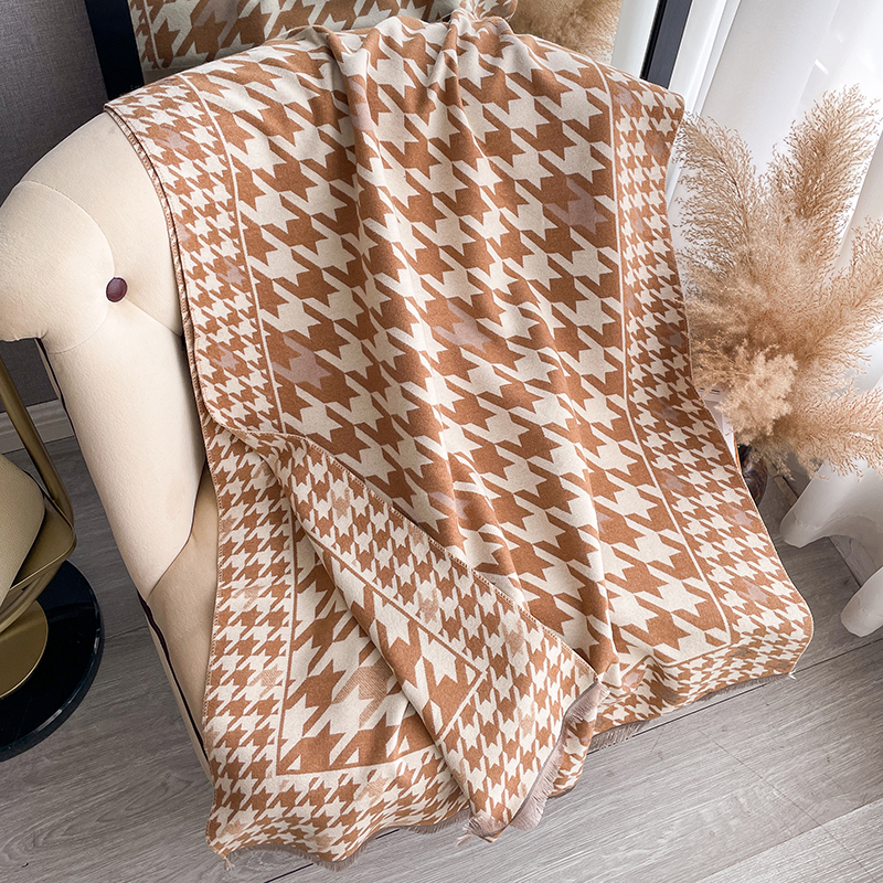 New Houndstooth Design Winter  - Cashmere Pashmina Wrap incelemesi ve fiyatı