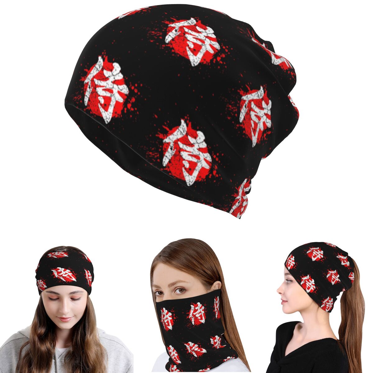Japanese Bushido Samurai Chara - Knit Beanie Hat Warm incelemesi ve fiyatı