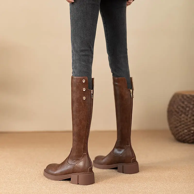 Autumn Winter Middle Heel Ladi - Waterproof Winter Boot incelemesi ve fiyatı