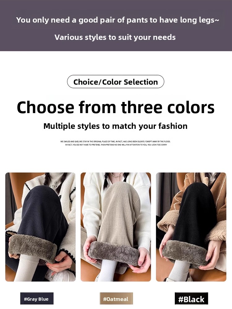 Thiened Corduroy Wide Leg Pant - Corduroy Pant Warm incelemesi ve fiyatı