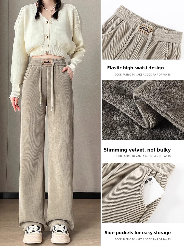 Thiened Corduroy Wide Leg Pant - Corduroy Pant Warm incelemesi ve fiyatı